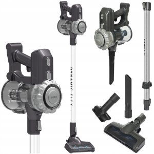 PIONOWY RĘCZNY ODKURZACZ BEZPRZEWODOWY CYKLONOWY HEPA 2W1 LED MOCNY 150W 2