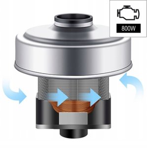 PIONOWY RĘCZNY ODKURZACZ PRZEWODOWY CYKLONOWY 2W1 HEPA MOCNY 800W 16000PA 5