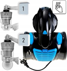 ODKURZACZ BEZWORKOWY CYKLONOWY 1,8L FILTR HEPA 5