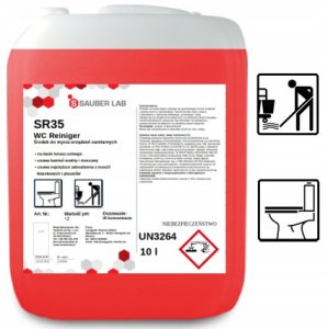 Sauber Lab SR35 WC REINIGER – Wydajny preparat do mycia sanitariatów – 10 l 1