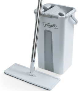 TENZI MOP Płaski Z Wyciskaczem - Mop Z Wiadrem Dwukomorowym 4