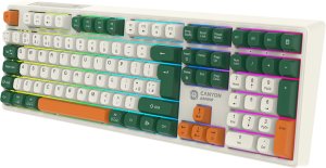 Klawiatura Canyon CANYON keyboard Shadder GKW-11 Mech RGB UK/US Wireless White 3