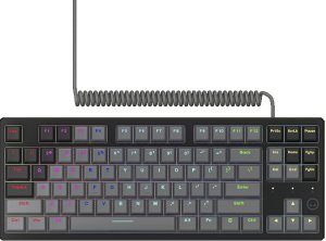 LORGAR Klawiatura Gamingowa Azar 514, przewodowa mechaniczna, RGB, Czarna 6