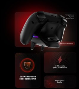 Pad Rampage Hydra Pro czarny ze stacją ładującą (HYDRAPRO-BLACK) 13