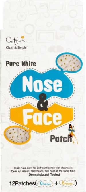 Cettua Pure White Nose & Face Strip 12 paski oczyszczające na twarz 12 szt. 1