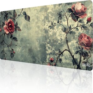 PODKŁADKA POD KLAWIATURĘ Vintage Rose 100x50 TILT Antypoślizgowa Gamingowa 1