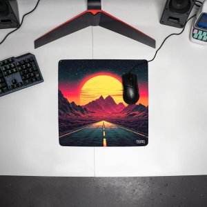 DUŻA PODKŁADKA POD MYSZKĘ Night Drive 30x30 TILT Dla gracza Prezent 4