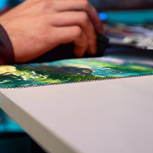 PODKŁADKA POD MYSZ MYSZKĘ Żaba w Krainie Sakury 100x50 TILT Na biurko 6