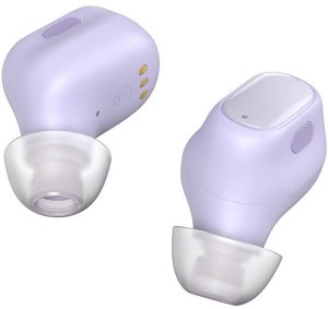 Bezprzewodowe słuchawki dokanałowe Baseus Bowie WM01 (fioletowe) 4