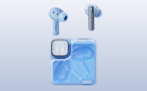 Słuchawki QCY Bezprzewodowe słuchawki dokanałowe TWS MeloBuds Neo T31 (niebieskie) 2
