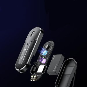 Mikrofon Yesido yesido KR16 Mikrofon MEMS 2szt. na Klips Lightning Wireless 2.4GHz Czarny/Czarny 6