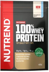 Nutrend - Odżywka Białkowa 100% Whey Protein, Biała Czekolada + Kokos, Proszek 400g 1
