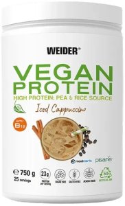 Weider - Odżywka Białkowa Vegan Protein, Mrożone Cappuccino, Proszek 750g 1