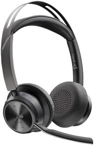 Poly Voyager Focus 2 MS Teams Wireless Headset, Bluetooth, USB-C/A Adapter, Charging stand, Black 1