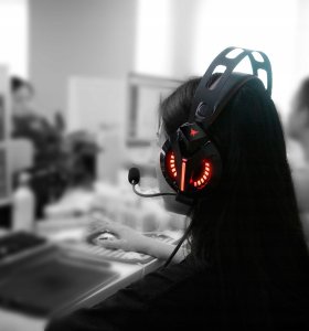 Słuchawki Gamingowe Headset Gracza Pc Ps4 Xbox Led 4