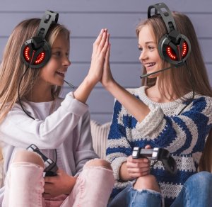 Słuchawki Gamingowe Headset Gracza Pc Ps4 Xbox Led 7