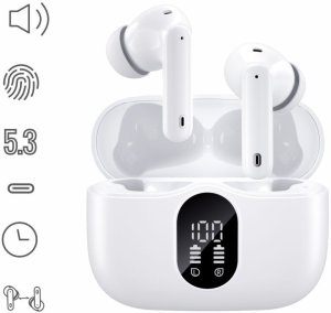 Słuchawki bezprzewodowe douszne TWS Manta Rytmo PRO Białe 2