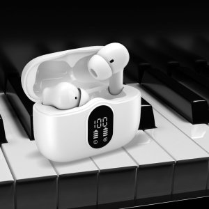 Słuchawki bezprzewodowe douszne TWS Manta Rytmo PRO Białe 3