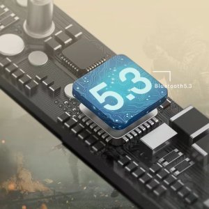 Słuchawki bezprzewodowe douszne TWS Manta Rytmo PRO Białe 7