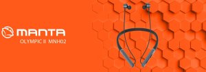 Słuchawki douszne bezprzewodowe Manta Olympic II MNH02 2