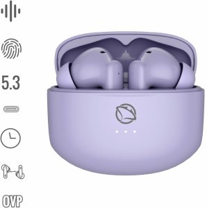 Słuchawki bezprzewodowe TWS Manta Rytmo MTWS008P Fioletowe 3