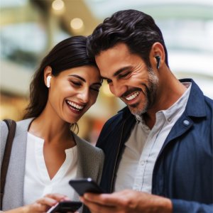 Słuchawki bezprzewodowe douszne TWS Manta Rytmo PRO Czarne 11