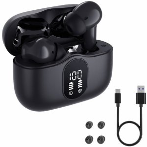 Słuchawki bezprzewodowe douszne TWS Manta Rytmo PRO Czarne 13