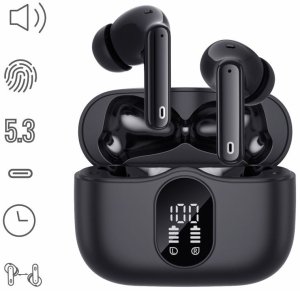 Słuchawki bezprzewodowe douszne TWS Manta Rytmo PRO Czarne 2