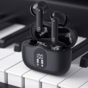 Słuchawki bezprzewodowe douszne TWS Manta Rytmo PRO Czarne 3