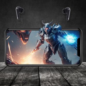 Słuchawki bezprzewodowe douszne TWS Manta Rytmo PRO Czarne 9