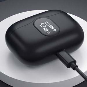 Słuchawki bezprzewodowe douszne TWS Manta Rytmo PRO Czarne 10