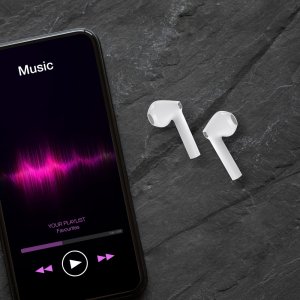 Słuchawki bezprzewodowe TWS Manta Rytmo X Białe 6