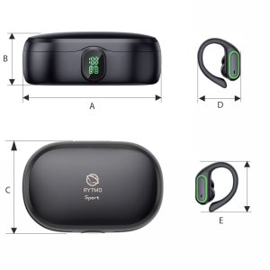 Słuchawki bezprzewodowe sportowe TWS Manta Rytmo Sport MTWS011B Czarne 13
