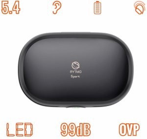 Słuchawki bezprzewodowe sportowe TWS Manta Rytmo Sport MTWS011B Czarne 2