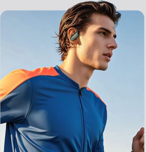 Słuchawki bezprzewodowe sportowe TWS Manta Rytmo Sport MTWS011B Czarne 5