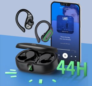 Słuchawki bezprzewodowe sportowe TWS Manta Rytmo Sport MTWS011B Czarne 7