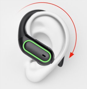 Słuchawki bezprzewodowe sportowe TWS Manta Rytmo Sport MTWS011B Czarne 9