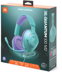 Słuchawki JBL Quantum 100 M2 Turkusowe (1200130015533) 8