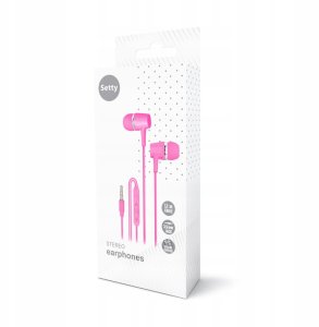 Setty wired earphones SPD-J-26 pink 2