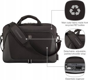 WENGER XE Brief 16 40,64cm 16Zoll Laptop Briefcase with Tablet Pocket Black 8