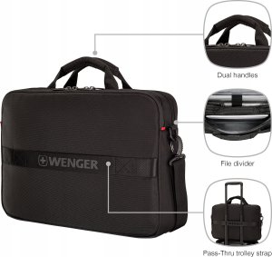 WENGER XE Brief 16 40,64cm 16Zoll Laptop Briefcase with Tablet Pocket Black 9