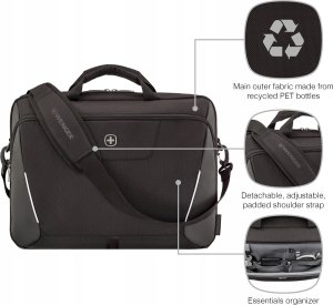 WENGER XE Brief 17 43,18cm 17Zoll Laptop Briefcase with Tablet Pocket Black 9