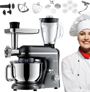 Mikser planetarny Robot kuchenny LOVIO ChefAssistant Plus szary LVSTM02PGY 1