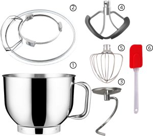 Mikser planetarny Robot kuchenny LOVIO ChefMaster szary LVSTM03PGY 3