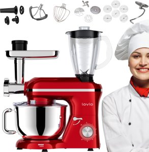 Mikser planetarny Robot kuchenny LOVIO ChefAssistant Plus czerwony LVSTM02PRD 1