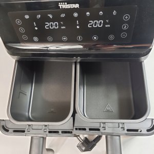 Tristar Double Basket Airfryer | FR-9026 | Power 2700 W | Capacity 8 L | Black 18