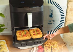 Frytkownica beztłuszczowa CECOTEC FoodCourt 11000 Connected z podwójnym koszem 11l 11