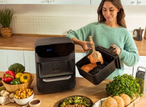 Frytkownica beztłuszczowa CECOTEC FoodCourt 11000 Connected z podwójnym koszem 11l 12