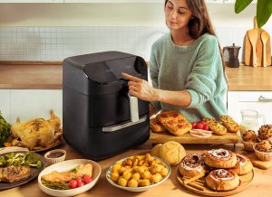 Frytkownica beztłuszczowa CECOTEC FoodCourt 11000 Connected z podwójnym koszem 11l 14