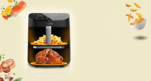 Frytkownica beztłuszczowa CECOTEC FoodCourt 11000 Connected z podwójnym koszem 11l 3